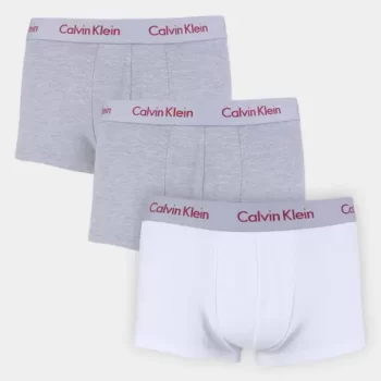 Kit Cueca Boxer Calvin Klein Trunk 3 Peças