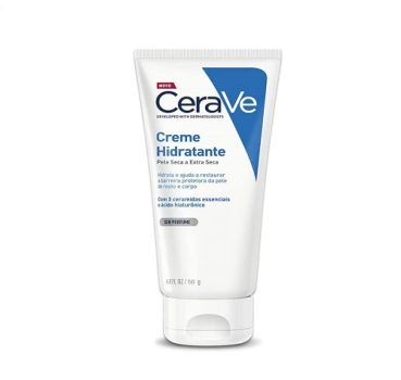 CeraVe, Creme Hidratante Corporal, com textura Cremosa e Ácido Hialurônico, 50g