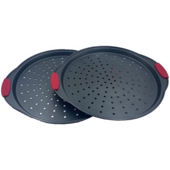 Conjunto de Assadeiras para Pizza 2 peças Napoli em Aço Carbono – Basic+