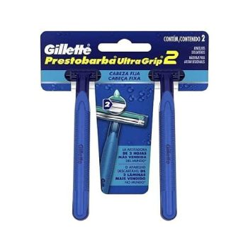 Aparelho Barbear Ultragrip Fixo, 2 Unidades, Gillette Prestobarba