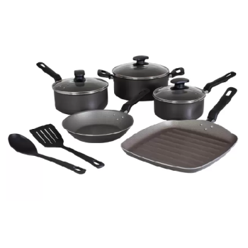 Jogo de Panelas Tramontina Antiaderente – de Alumínio Grafite 7 Peças Loreto