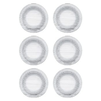 Jogo Pratos Fundos, Diamante, 6 Peças, Incolor, Duralex