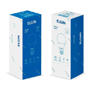 Kit com 10 Lampadas Bulbo Led A60 9W Bivolt 6500K Elgin