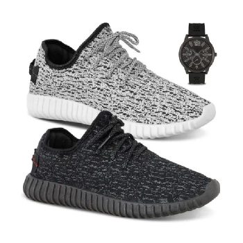 Kit 2 Tênis Masculino Caminhada Academia Easy + Relógio