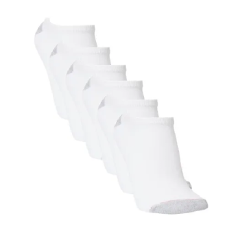 Kit 6 Pares De Meias Esportivas Sapatilha Branca Hanes