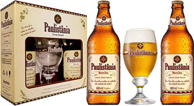 Kit Paulistania – 2 gfas 600 ml Marco Zero + 1 Copo 300 ml Paulistânia 600Ml