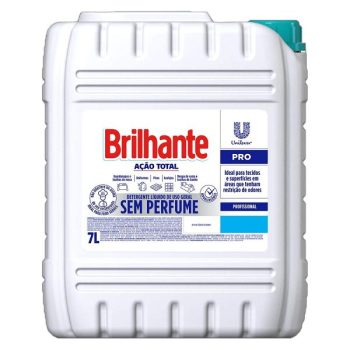 Sabão Líquido Brilhante Ação Total Profissional Sem Perfume 7L – 1 Unidade