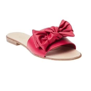 Sandália Rasteira Feminina Laço Cereja Beira Rio
