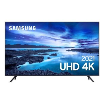 Samsung Smart Tv 58″ Uhd 4k 58au7700, Processador Crystal 4k, Tela Sem Limites, Visual Livre De Cabos, Alexa Built In.