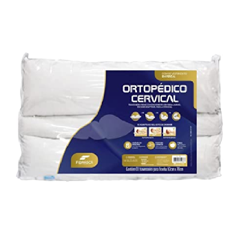 Travesseiro Ortopédico Cervical 50x70cm Fibrasca