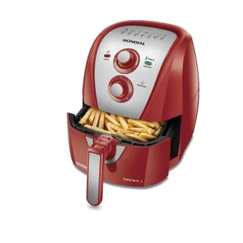 Fritadeira a Ar Family Mondial AFN-40-RI 4L 1500W Vermelho/Inox – 127V