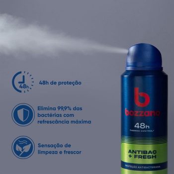 Desodorante Aerossol Fresh, Bozzano, Branco