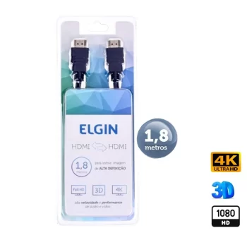 Cabo de Fibra Óptica para Audio de Alta Definição de 1.8 Metros, Elgin