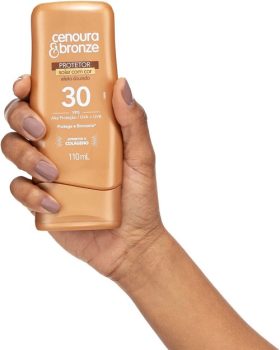 Protetor Solar com Cor Fps30, Cenoura e Bronze
