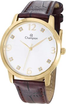 Relógio Champion CN24244B pulseira em couro sintético feminino