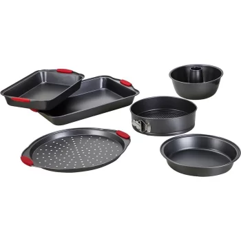 Conjunto de Assadeiras 6 Peças Nona em Aço Carbono com Alça em Silicone – Classic Home