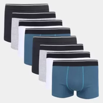 Kit Cueca Boxer La Math’s C/ 8 Peças Masculina