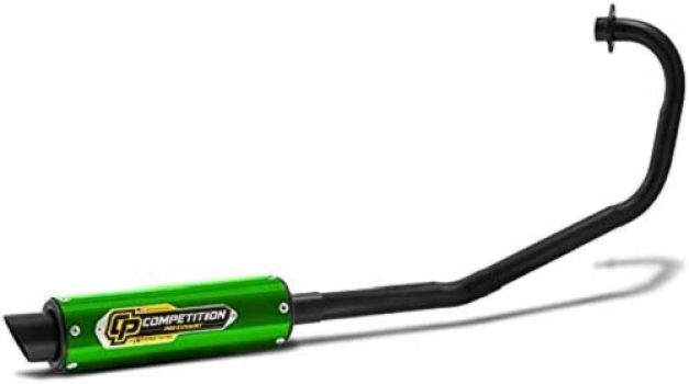 Escapamento Esportivo Competition Honda Titan 150 Ks 2004 A 2008 Verde Neon