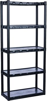 Estante Plástica Preta 5 Prateleiras Agraplast 872