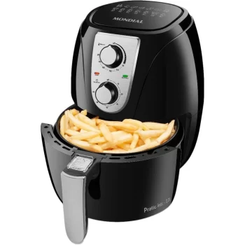Fritadeira Elétrica Sem Óleo – Air Fryer Mondial AF-34 3,2L 1270W Preta 220V