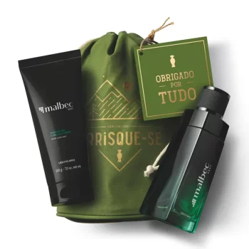 Kit Presente Malbec Vert: Desodorante Colônia 100ml + Shower Gel 200g + Saquinho Organizador