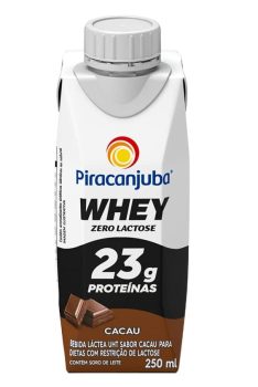 Whey Zero Lactose Sabor Cacau Piracanjuba 250ml