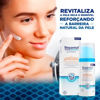 Bepantol Derma Hidratante Revitalizante Loção Facial Diária Fps 25 50Ml, Bepantol