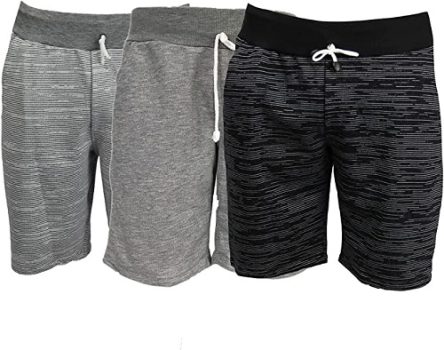 KIT 3 Bermudas Plus Size Moletom Masculino
