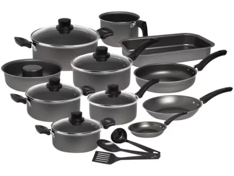 Jogo de Panelas Eirilar Antiaderente de Alumínio – Grafite 14 Peças Especial
