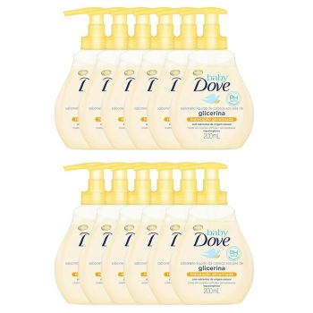 Sabonete Líquido Dove Hidratação Glicerinada da Cabeça aos Pés Baby 200ml – 12 Unidades