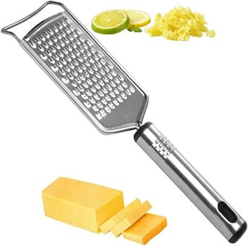 Mimo Style Ralador, Prático Para Ralar Queijo, Casca de Limão, Gengibre, Coco e Mais, Produto Leve, Prático e Fácil de Manusear, Material Inox de Ótima Qualidade, Resistência e Durabilidade