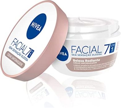 NIVEA Hidratante Facial 7 em 1 Beleza Radiante 100g