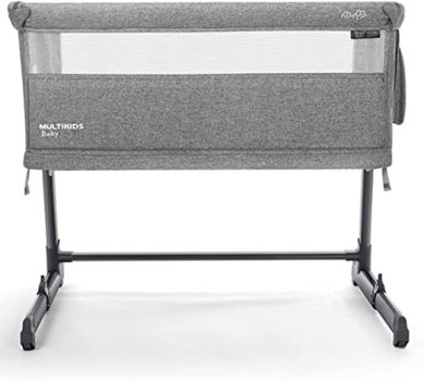 Berço 3 em 1 Bedside Nest Cinza Multikids Baby – BB710