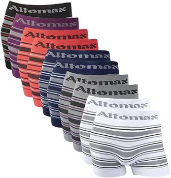 Kit 10 Cueca Microfibra Boxer Sem Costura Altomax Sortido