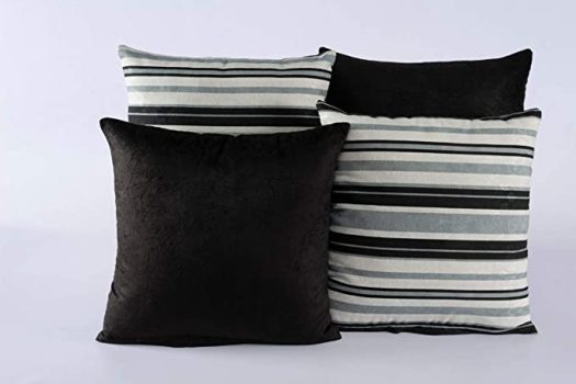 Kit Com 04 Capas Para Almofadas Decorativas Coloridas Estampadas Modelo 258