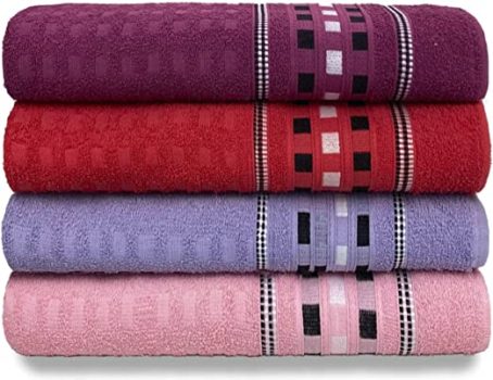 Kit 4 Toalhas Banhão Super Gigante 75cm X 1.80m Jacquard (KIT 2)