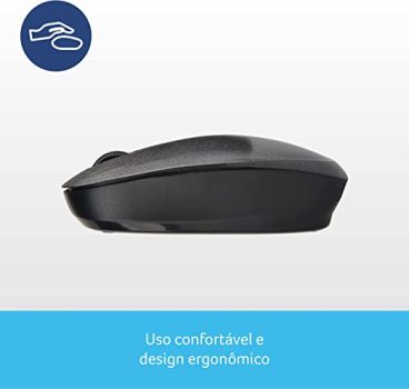 Multilaser MO251 – Mouse Sem Fio 2.4 Ghz 1200 DPI Usb, Preto, normal