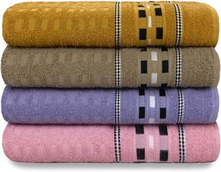 Kit 4 Toalhas Banhão Super Gigante 75cm X 1.80m Jacquard (KIT 6)