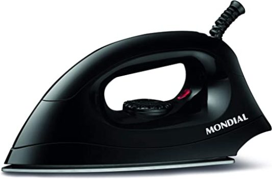 Ferro de Passar a Seco Mondial, 110V, 1000W, Preto – FSN-55-B