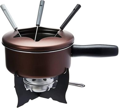 Brinox Petiscos Conjunto para Fondue de 10 Peças, Marrom (Chocolate)