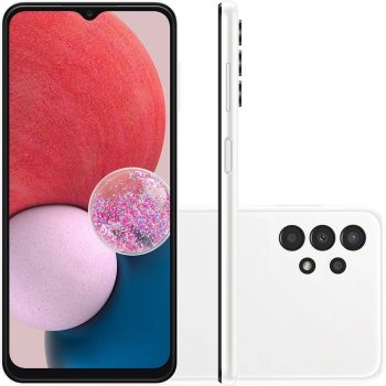 Smartphone Samsung Galaxy A13 128GB 4G Wi-Fi Tela 6.6″ Dual Chip 4GB RAM Câmera Quádrupla + Selfie 8MP – Branco