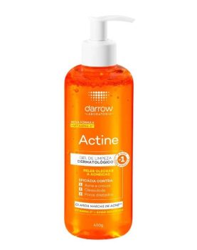 Actine Sabonete Líquido + Vit C, pele oleosa a acneira, Darrow – 400g, Laranja