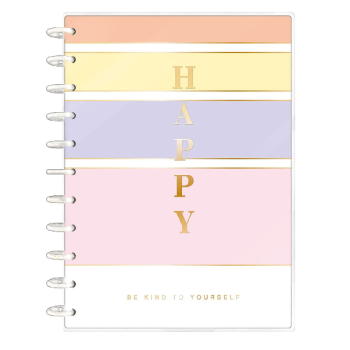 Caderno Universitário Tilidisco 1 Matéria Happy 80 Folhas Tilibra, Multicor