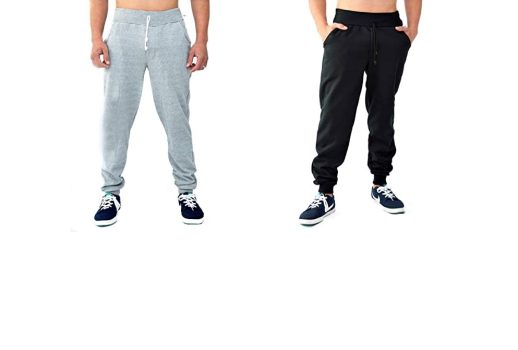Kit 2 Calça Moletom Careca Masculina Skinny Sport