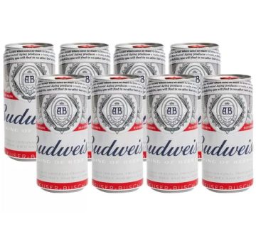 Cerveja Budweiser American Lager 8 Unidades – Lata 269ml