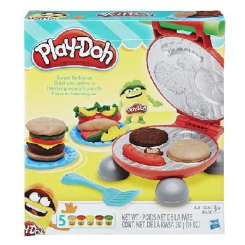Play-Doh Conjunto De Massinha Festa Do Hamburguer 5 Potes Multicor