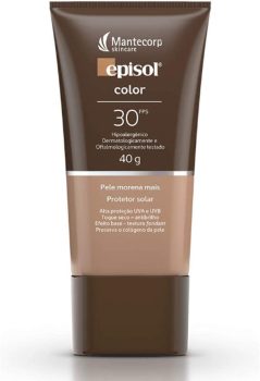 Protetor Solar Color Pele Morena Mais Fps 30, 40G, Episol, Mantecorp Skincare