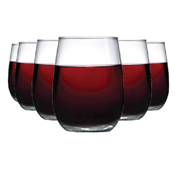 Jogo Copos Vinho Tinto Emerald Vidro 500ml 6 Pcs
