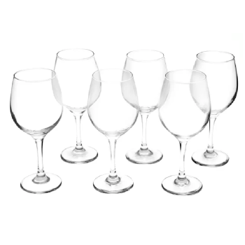 Jogo de Taças para Água em Vidro 6 Peças 490ml – Nadir Barone