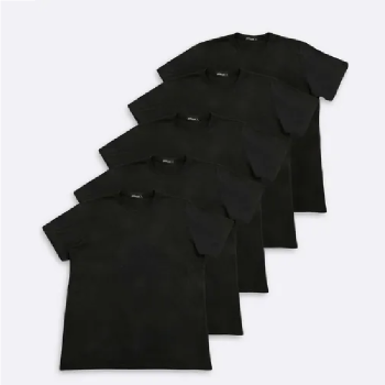 Kit 5 Camisetas Masculinas Básicas Manga Curta